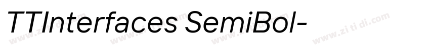 TTInterfaces SemiBol字体转换